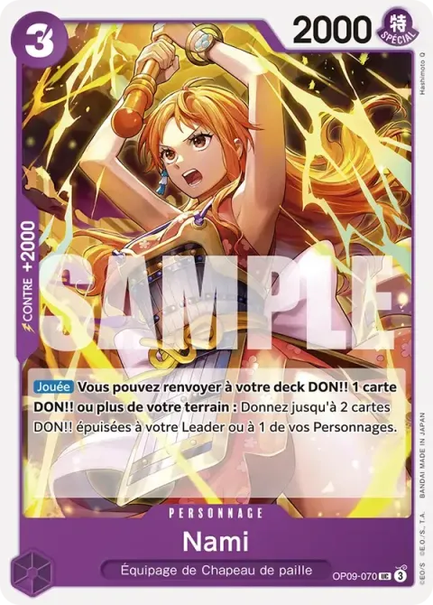 Carte One Piece Nami OP09-070, extension Les nouveaux empereurs