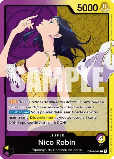Carte One Piece Nico Robin OP09-062, extension Les nouveaux empereurs