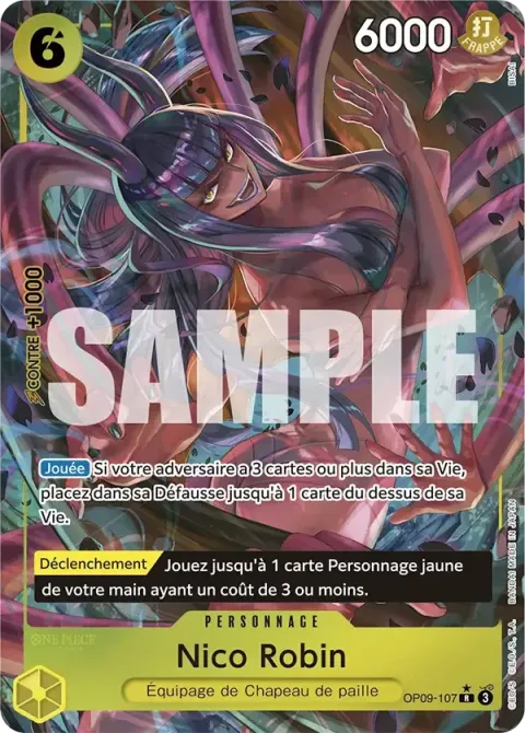 Carte One Piece Nico Robin OP09-107 · parallèle, extension Les nouveaux empereurs
