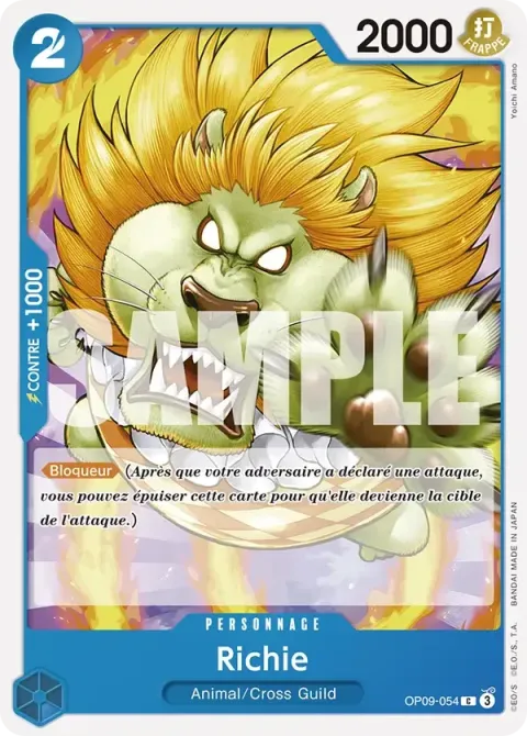 Carte One Piece Richie OP09-054, extension Les nouveaux empereurs