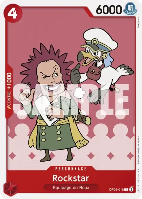 Carte One Piece Rockstar OP09-016, extension Les nouveaux empereurs