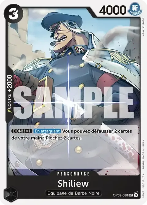 Carte One Piece Shiliew OP09-088, extension Les nouveaux empereurs