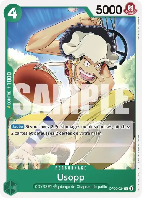 Carte One Piece Usopp OP09-024, extension Les nouveaux empereurs