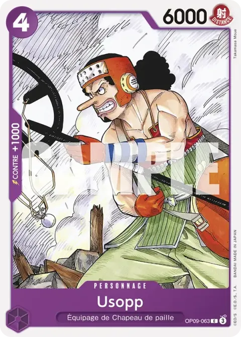 Carte One Piece Usopp OP09-063, extension Les nouveaux empereurs