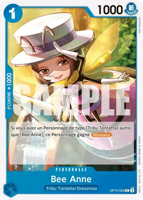 Carte One Piece Bee Anne OP10-053, extension Sang royal