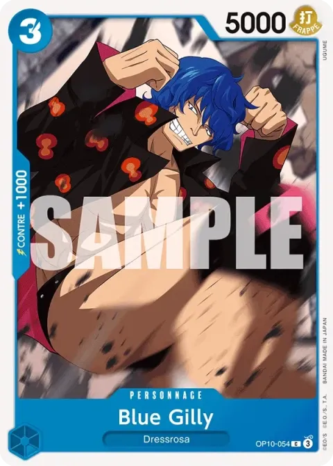 Carte One Piece Blue Gilly OP10-054, extension Sang royal
