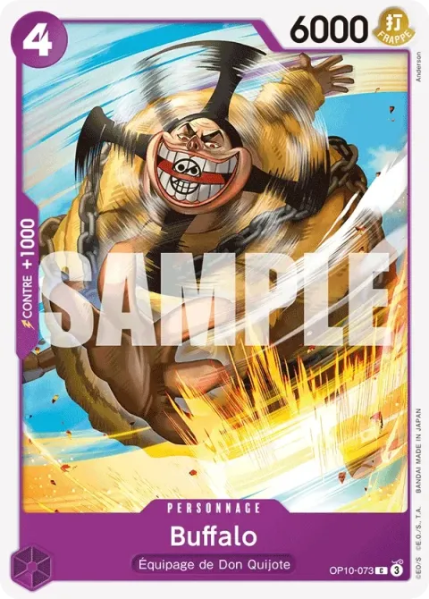 Carte One Piece Buffalo OP10-073, extension Sang royal