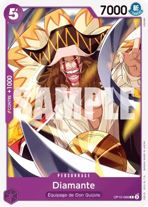 Carte One Piece Diamante OP10-068, extension Sang royal