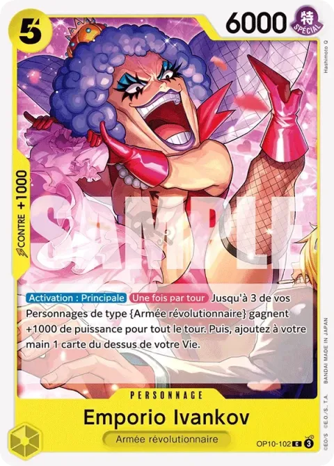 Carte One Piece Emporio Ivankov OP10-102, extension Sang royal