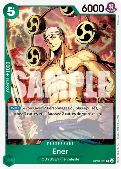 Carte One Piece Ener OP10-025, extension Sang royal