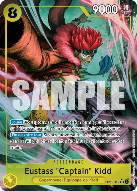 Carte One Piece Eustass « Captain » Kidd OP10-112 · parallèle, extension Sang royal