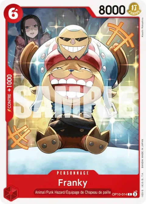 Carte One Piece Franky OP10-014, extension Sang royal