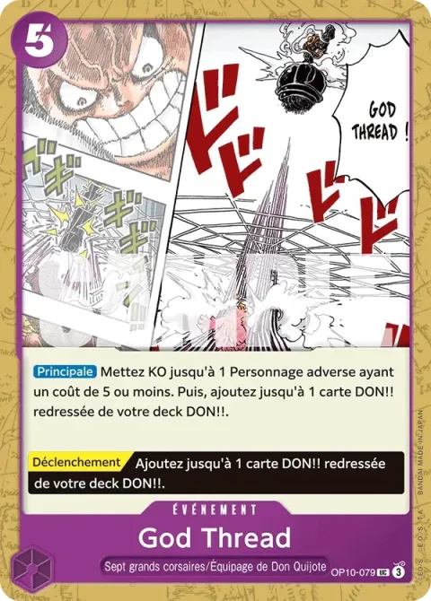 Carte One Piece God Thread OP10-079, extension Sang royal