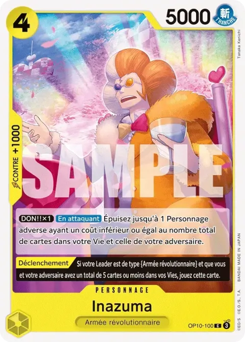Carte One Piece Inazuma OP10-100, extension Sang royal