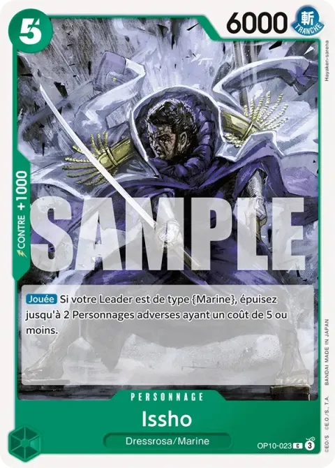 Carte One Piece Issho OP10-023, extension Sang royal