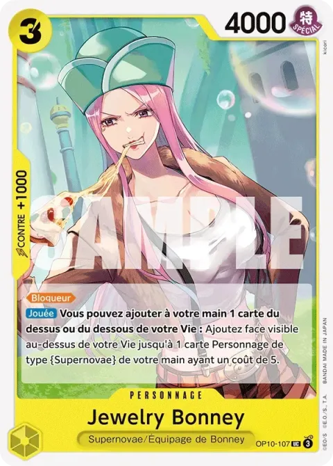 Carte One Piece Jewelry Bonney OP10-107, extension Sang royal