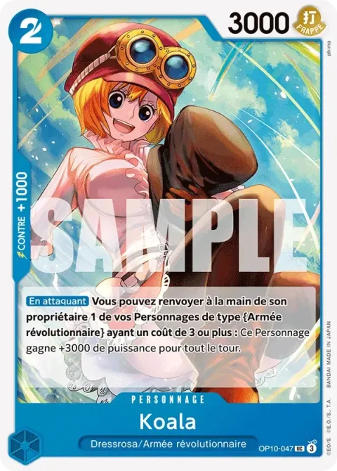 Carte One Piece Koala OP10-047, extension Sang royal