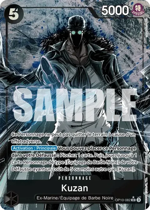 Carte One Piece Kuzan OP10-082 · parallèle, extension Sang royal