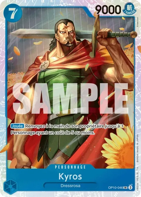 Carte One Piece Kyros OP10-046, extension Sang royal