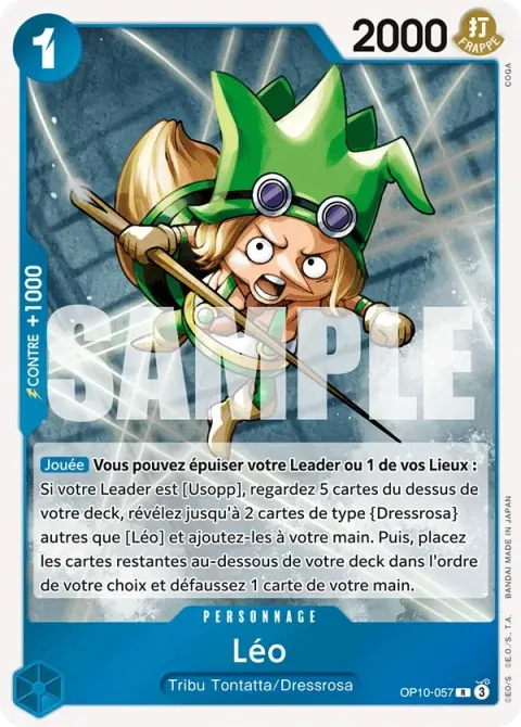 Carte One Piece Léo OP10-057, extension Sang royal