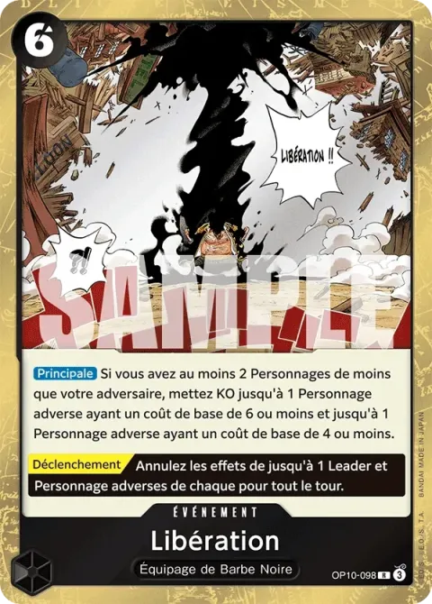 Carte One Piece Libération OP10-098, extension Sang royal