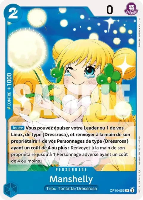 Carte One Piece Manshelly OP10-056, extension Sang royal