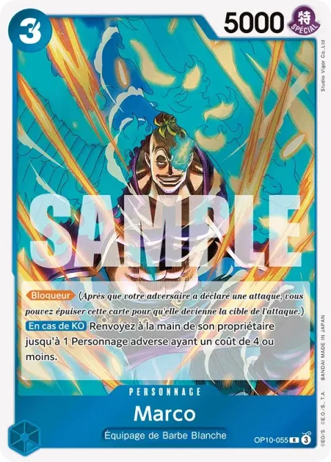 Carte One Piece Marco OP10-055, extension Sang royal