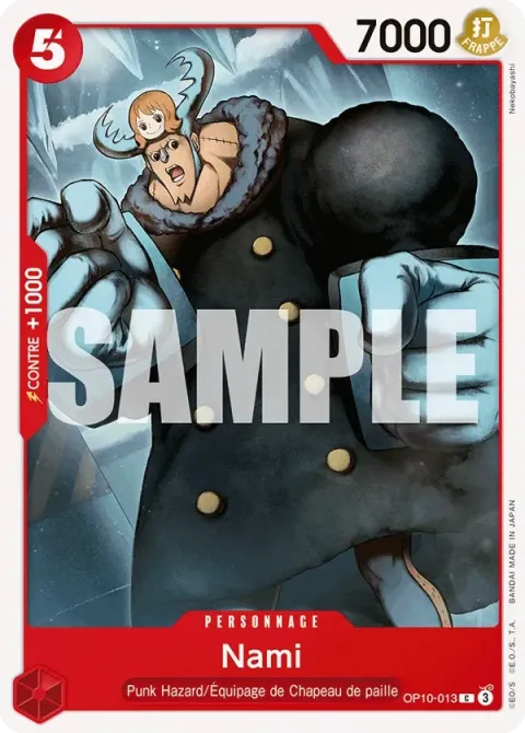 Carte One Piece Nami OP10-013, extension Sang royal