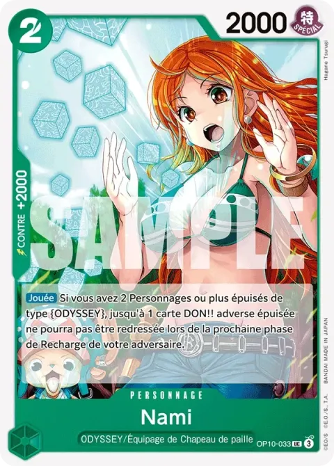 Carte One Piece Nami OP10-033, extension Sang royal