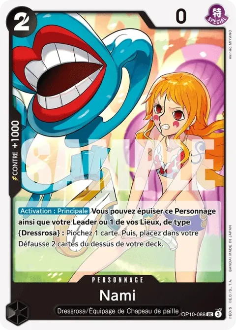 Carte One Piece Nami OP10-088, extension Sang royal