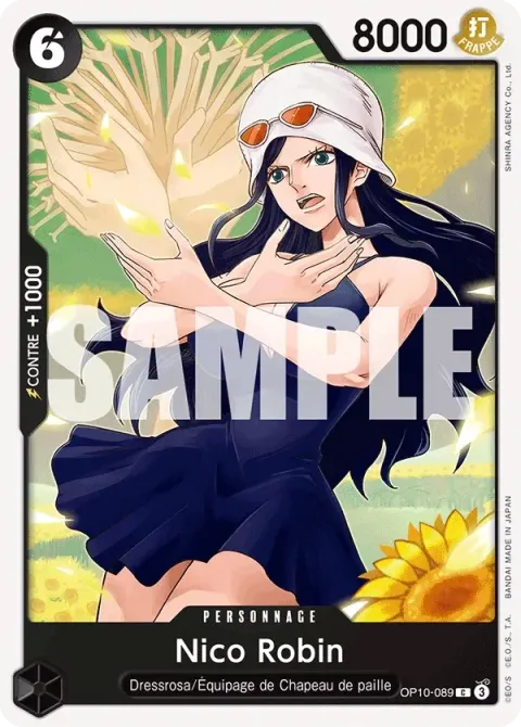 Carte One Piece Nico Robin OP10-089, extension Sang royal