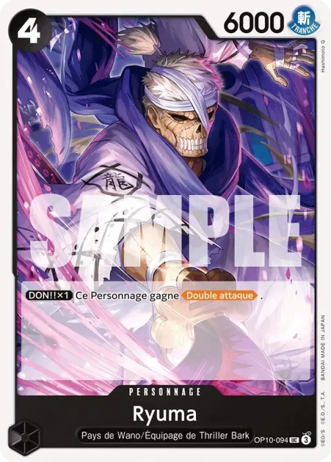 Carte One Piece Ryuma OP10-094, extension Sang royal