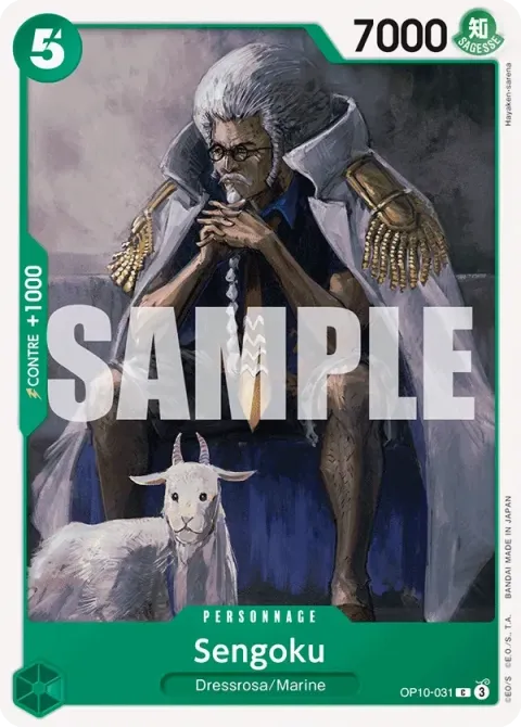 Carte One Piece Sengoku OP10-031, extension Sang royal