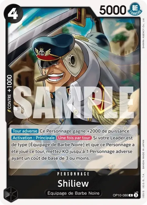 Carte One Piece Shiliew OP10-086, extension Sang royal
