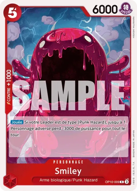 Carte One Piece Smiley OP10-009, extension Sang royal