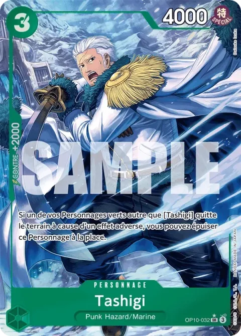 Carte One Piece Tashigi OP10-032 · parallèle, extension Sang royal