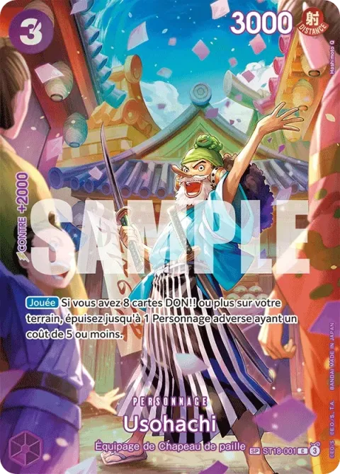 Carte One Piece Usohachi ST18-001 · parallèle, extension Sang royal