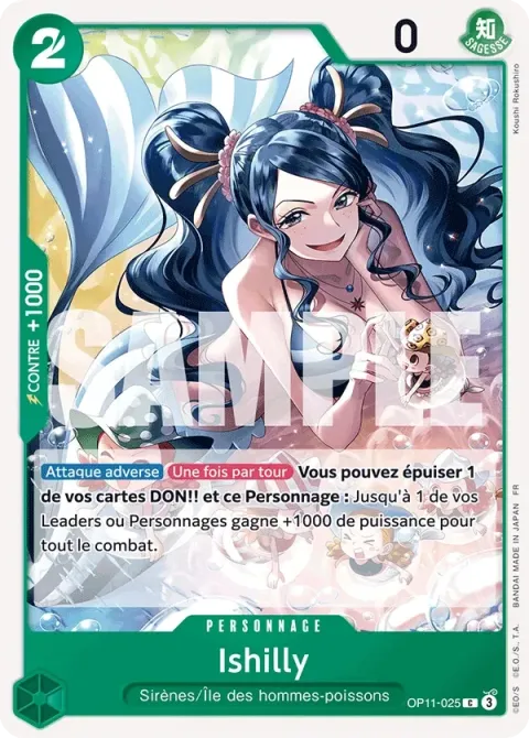 Carte One Piece Ishilly OP11-025, extension Des poings vifs comme l’éclair