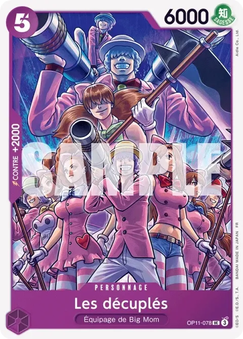 Carte One Piece Les décuplés OP11-078, extension Des poings vifs comme l’éclair