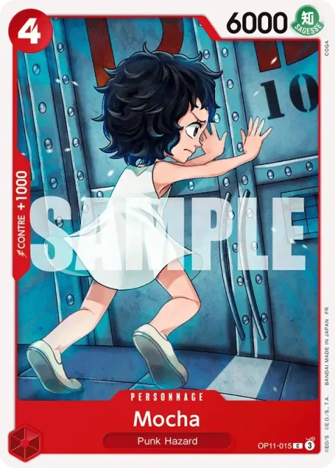 Carte One Piece Mocha OP11-015, extension Des poings vifs comme l’éclair