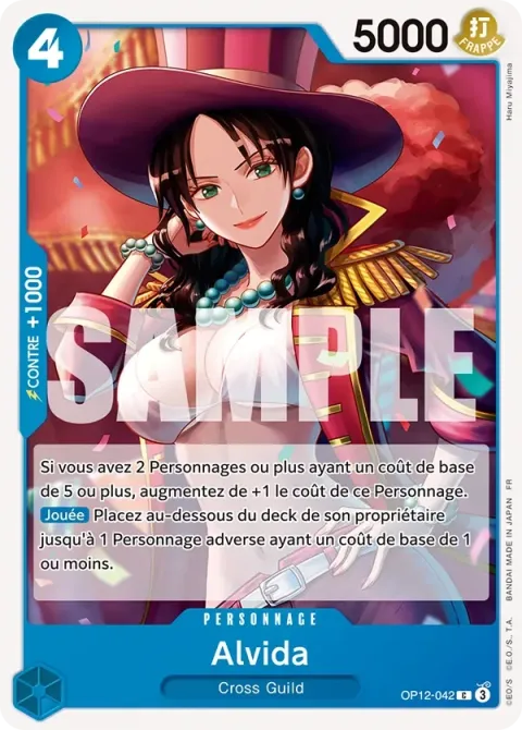 Carte One Piece Alvida OP12-042, extension L’héritage du maître