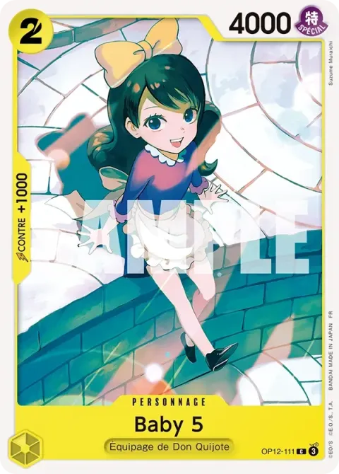 Carte One Piece Baby 5 OP12-111, extension L’héritage du maître