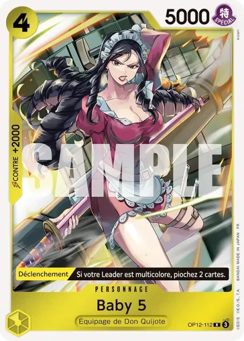 Carte One Piece Baby 5 OP12-112, extension L’héritage du maître
