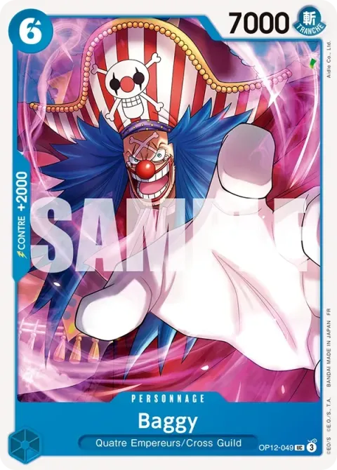 Carte One Piece Baggy OP12-049, extension L’héritage du maître