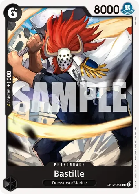 Carte One Piece Bastille OP12-088, extension L’héritage du maître