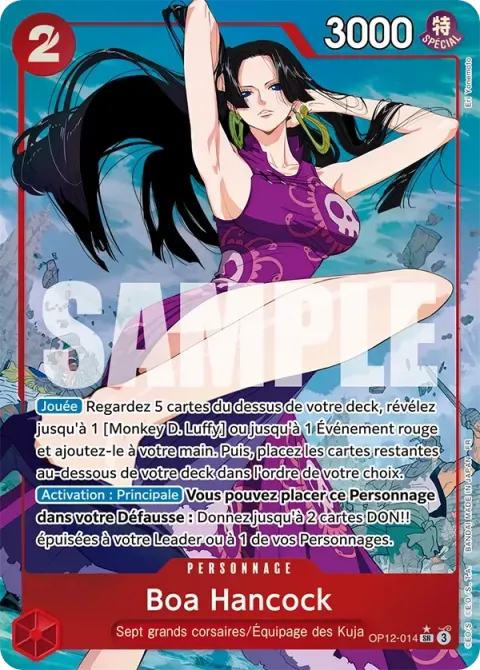 Carte One Piece Boa Hancock OP12-014 · parallèle, extension L’héritage du maître