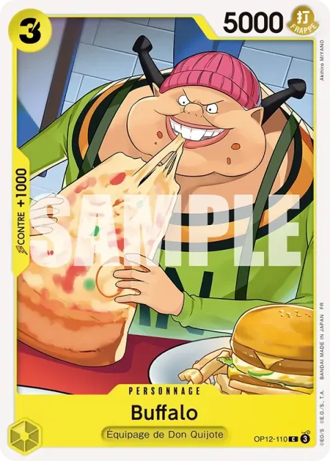 Carte One Piece Buffalo OP12-110, extension L’héritage du maître