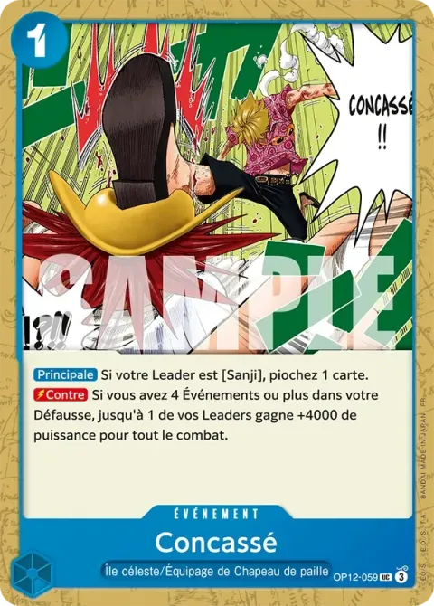 Carte One Piece Concassé OP12-059, extension L’héritage du maître