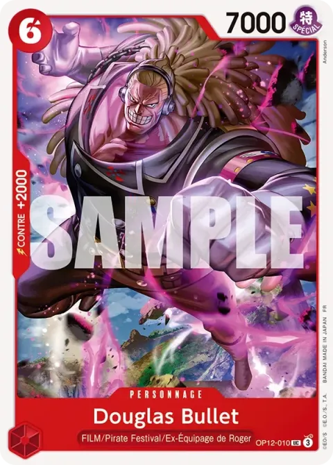 Carte One Piece Douglas Bullet OP12-010, extension L’héritage du maître