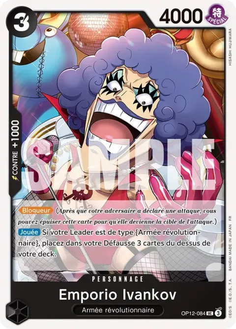Carte One Piece Emporio Ivankov OP12-084, extension L’héritage du maître